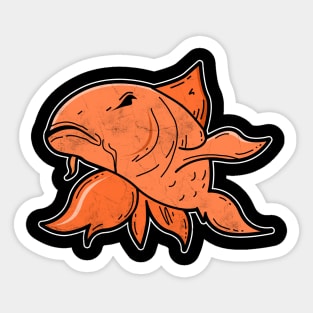 Carp Comic Cartoon Sticker